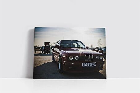 Kırmızı Bmw Kanvas Tablo