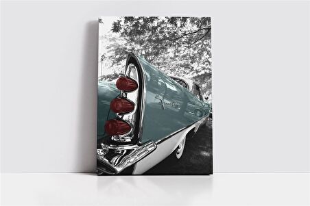 Yeşil Klasik Araba Kanvas Tablo