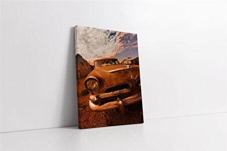 Klasik Araba Kanvas Tablo
