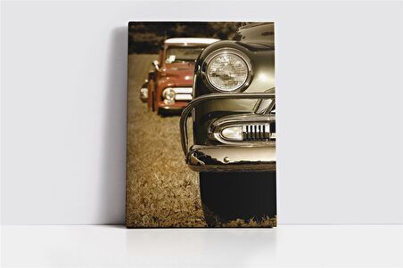 Klasik Araba Kanvas Tablo