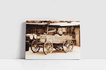 Eski Yük Arabası Kanvas Tablo