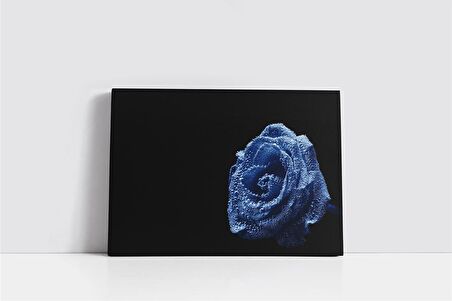 Mavi Gül Kanvas Tablo