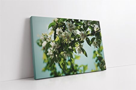 Dalında Çiçekler Kanvas Tablo