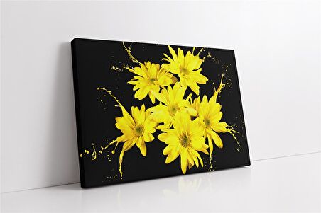 Sarı Çiçek Kanvas Tablo