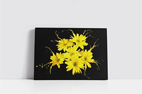 Sarı Çiçek Kanvas Tablo