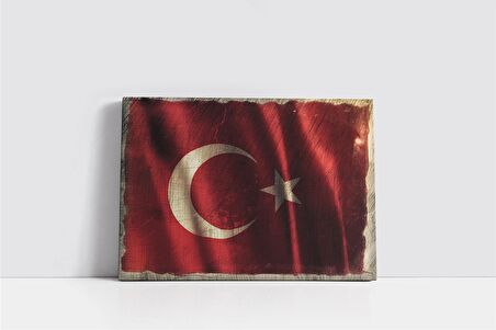 Türk Bayrağı Kanvas Tablo