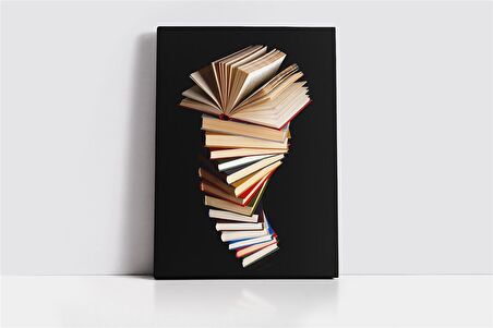 Kitap Kulesi Kanvas Tablo