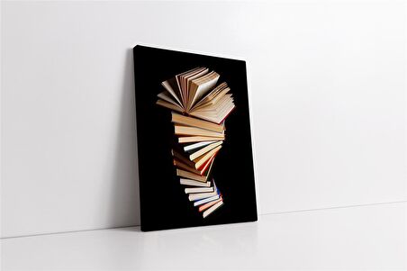 Kitap Kulesi Kanvas Tablo