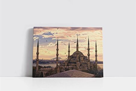 Sultanahmed Camii Gece Kanvas Tablo
