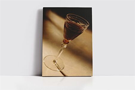 Şarap Kadeh Kanvas Tablo