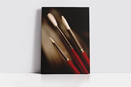 Resim Fırçası Kanvas Tablo