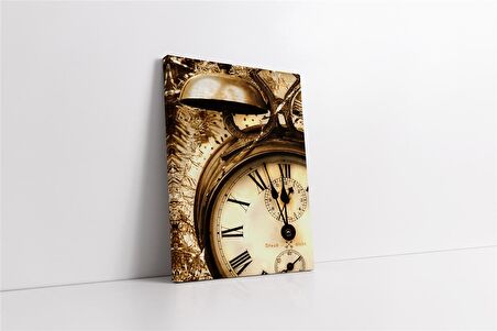 Akrep ve Yelkovan Obje Kanvas Tablo