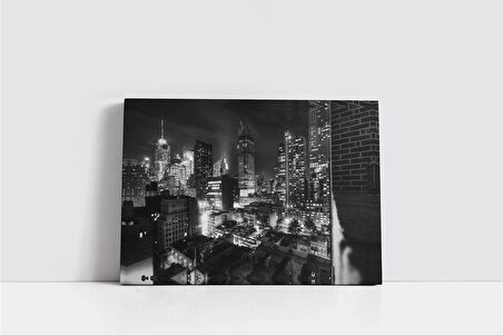 New York Gece Kanvas Tablo