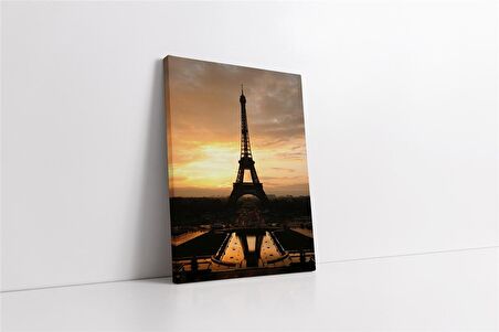 Eyfel Gün Batımı Kanvas Tablo
