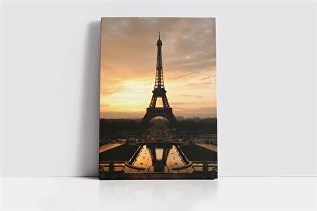 Eyfel Gün Batımı Kanvas Tablo
