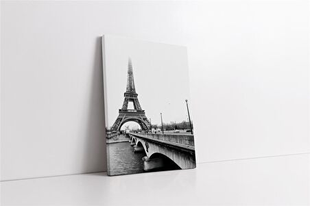 Siyah Beyaz Eyfel Kanvas Tablo