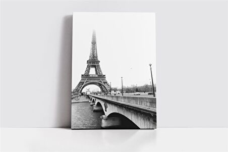 Siyah Beyaz Eyfel Kanvas Tablo