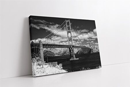 Siyah Beyaz Amerika Kanvas Tablo