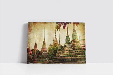 Bangkok Şehir Kanvas Tablo