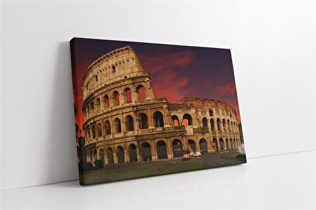 Roma Kolezyum Gece Kanvas Tablo