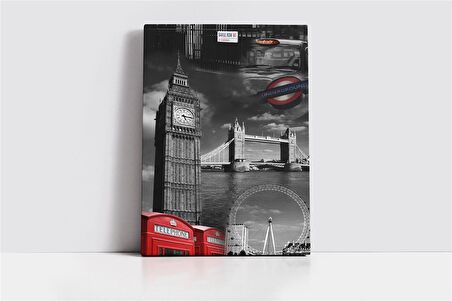 Londra Şehir Kanvas Tablo