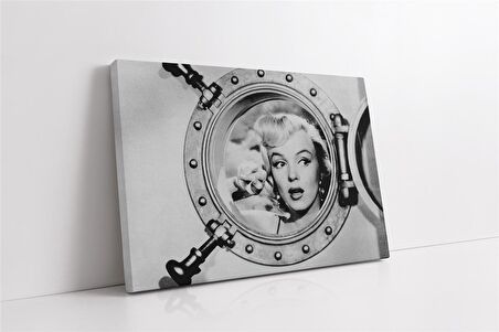 Siyah Beyaz Marilyn Monroe Kanvas Tablo