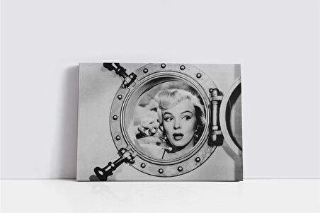 Siyah Beyaz Marilyn Monroe Kanvas Tablo