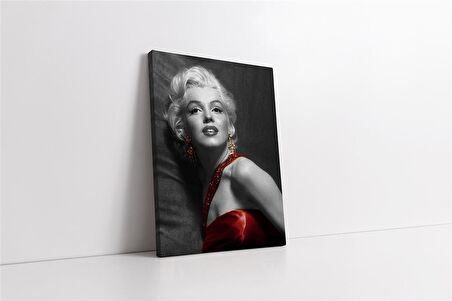 Siyah Beyaz Marilyn Monroe Kanvas Tablo