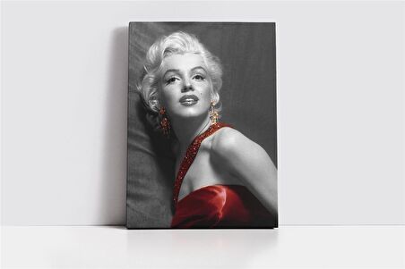 Siyah Beyaz Marilyn Monroe Kanvas Tablo