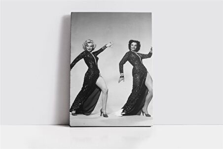 Siyah Beyaz Marilyn Monroe Kanvas Tablo