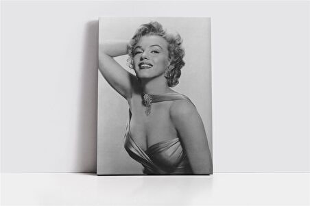Marliyn Monroe Siyah Beyaz Kanvas Tablo