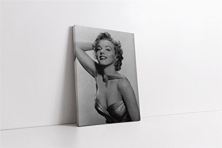 Marliyn Monroe Siyah Beyaz Kanvas Tablo