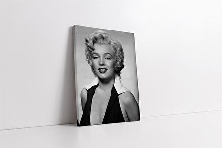 Marliyn Monroe Siyah Beyaz Kanvas Tablo
