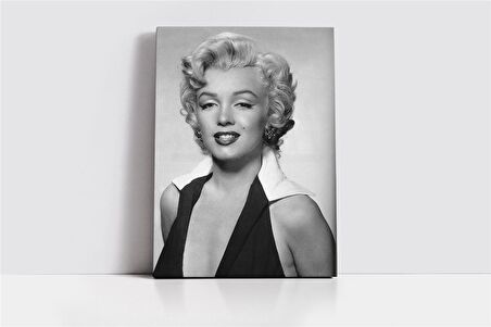 Marliyn Monroe Siyah Beyaz Kanvas Tablo