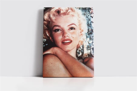 Marliyn Monroe Kırmızı Rujuyla Kanvas Tablo