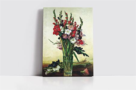 Vazoda Çiçekler Kanvas Tablo
