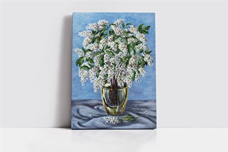 Vazoda Çiçekler Kanvas Tablo