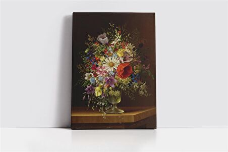 Papatyalar ve Çiçekler Kanvas Tablo