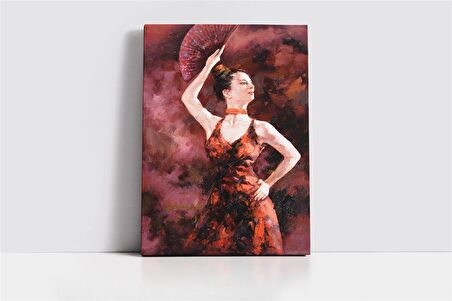 İspanyol Dansçı Kadın Kanvas Tablo