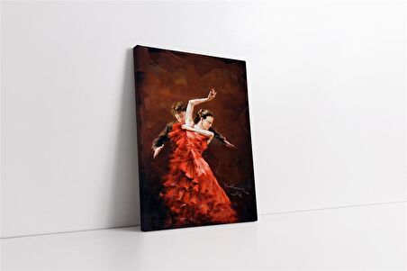 Tango Yapan Çift Kanvas Tablo