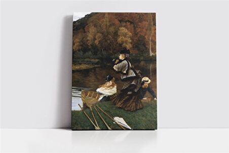 Gözleyen Kadın Kanvas Tablo