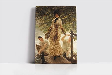 Thames Nehri Kıyısında James Tissot Kanvas Tablo