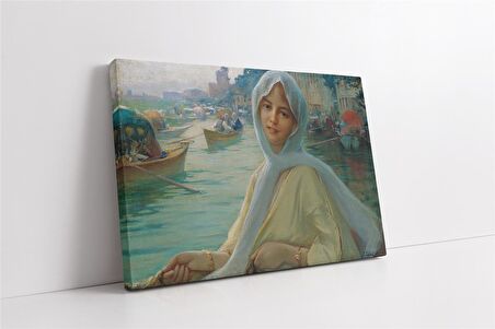 Göksuda Tekne Gezintisi Fausto Zonaro Kanvas Tablo