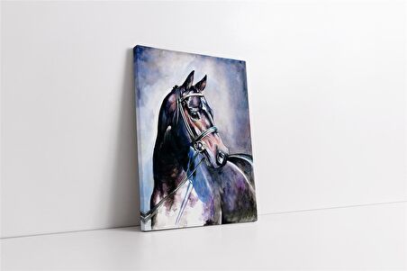 Soyut At Kanvas Tablo