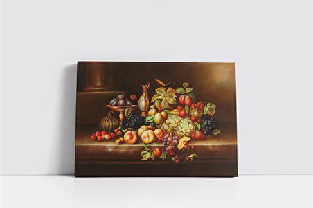 Karışık Meyve Şöleni Kanvas Tablo