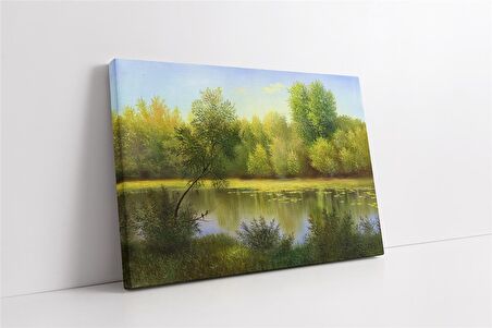 Soyut Orman Kanvas Tablo