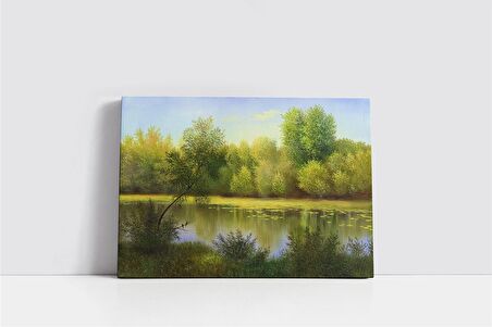 Soyut Orman Kanvas Tablo