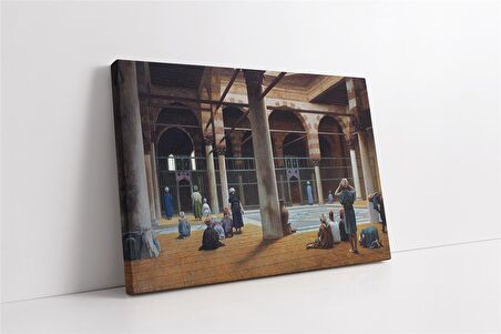 Camide Namaz Kılanlar Lean Leon Gerome Kanvas Tabl
