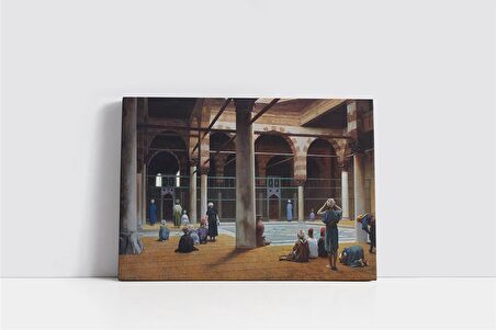 Camide Namaz Kılanlar Lean Leon Gerome Kanvas Tabl