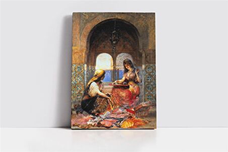 Osmanlı Harem Kanvas Tablo